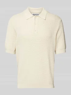 Koszulka polo z mieszanki wiskozy z fakturowanym wzorem - Koszulki męskie Koszulka polo z mieszanki wiskozy z fakturowanym wzorem - Koszulki męskie - miniaturka - grafika 1