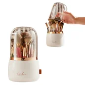 Kosmetyczki, organizery i kuferki - OBROTOWY ORGANIZER NA PĘDZLE DO MAKIJAŻU I KOSMETYKÓW POJEMNIK KOSMETYCZKA - miniaturka - grafika 1