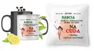 Gadżety dla niej i dla niego - Dla Babci Zestaw Kubek Magiczny + Poduszka z Nadrukiem ze Zdjęciem - miniaturka - grafika 1