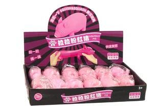 Elastyczna Różowa Świnka Gniotek Squishy Zabawka Sensoryczna - Stroje karnawałowe - miniaturka - grafika 4