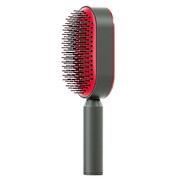 Akcesoria łazienkowe - Samoczyszcząca szczotka do włosów AirBrush - czerwona - miniaturka - grafika 1