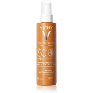 Vichy Capital Soleil Cell Protect UV Spray ochronny SPF50+ 200ml - Balsamy i kremy do opalania - miniaturka - grafika 1