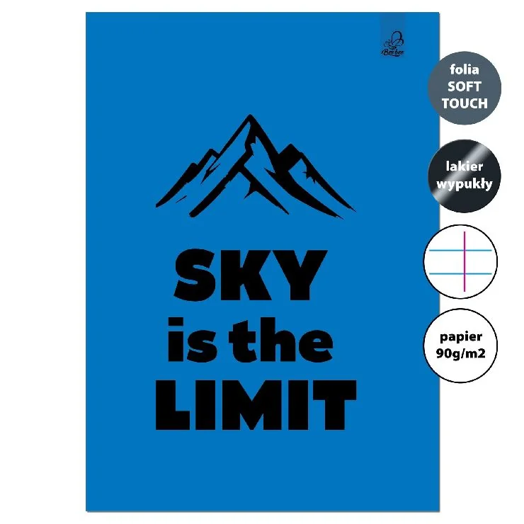 Zeszyt A4 32K.W Linie Z Marginesem Sky 90G