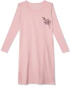 Bielizna nocna - KOSZULA NOCNA ATLANTIC NLD191 PIŻAMA DAMSKA RÓŻ S - miniaturka - grafika 1