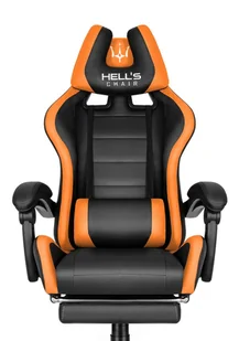 Fotel gamingowy Hell's Chair HC-1039 Orange Pomarańczowy - Fotele gamingowe - miniaturka - grafika 1
