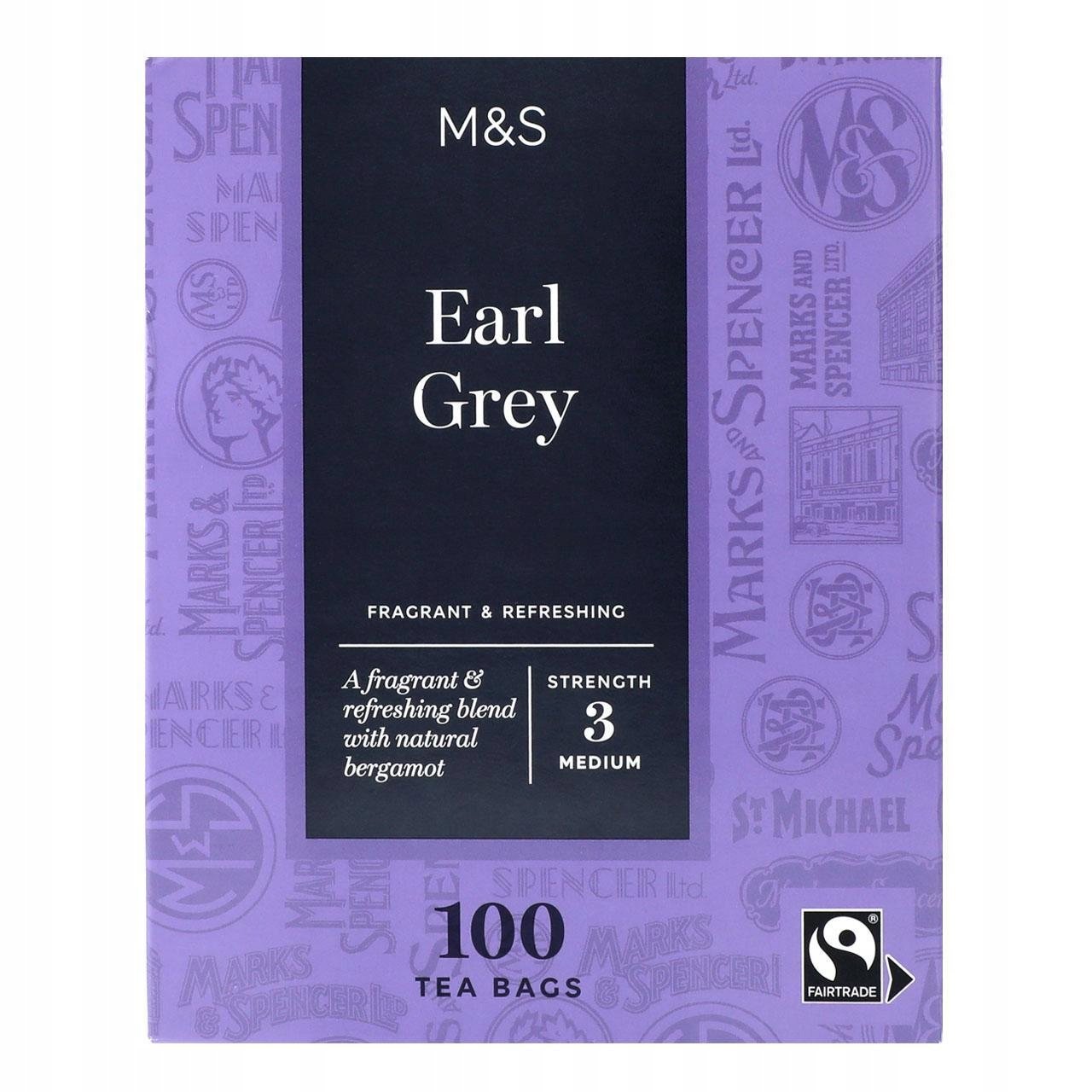 Marks Spencer Earl Grey 100 t Herbata Czarna z Uk premium