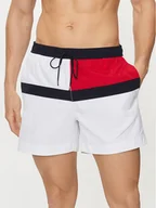 Kąpielówki męskie - Tommy Hilfiger Szorty kąpielowe UM0UM03259 Biały Regular Fit - miniaturka - grafika 1