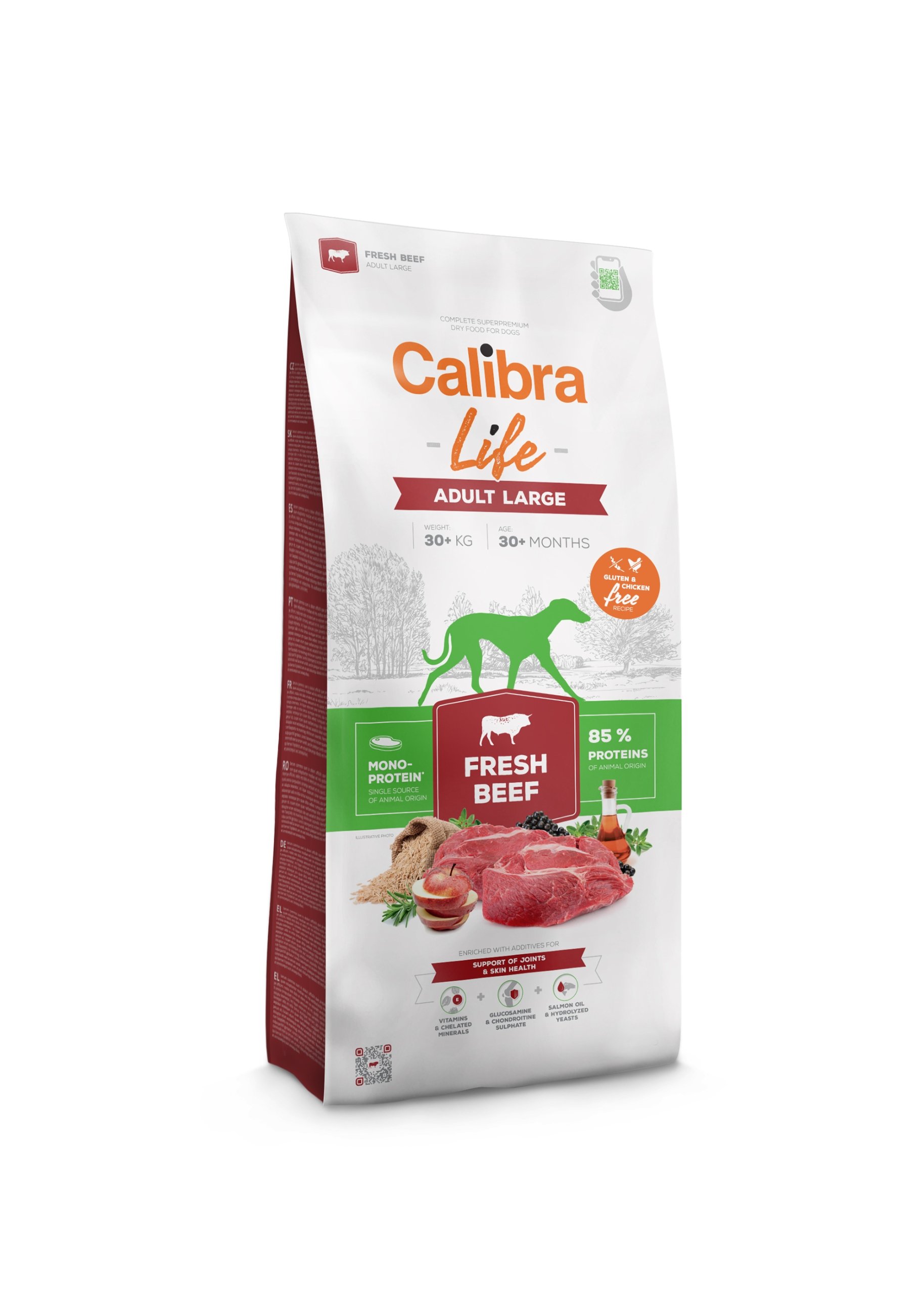 Calibra Life Adult Large Breed, ze świeżą wołowiną - 2 x 12 kg