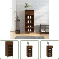 Szafki na buty - The Living Store Szafka na buty brązowy dąb 40x36x105 cm materiał drewnopochodny - miniaturka - grafika 1