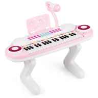 Instrumenty muzyczne dla dzieci - Pianino dla dzieci z mikrofonem i muzyką 48 x 20 x 38 cm - miniaturka - grafika 1