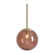 Lampy sufitowe - Wisząca lampa nad stół Bosso 1119XS40_CK Aldex ball brązowa mosiądz - miniaturka - grafika 1