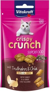 Vitakraft Crispy Crunch, Truthahn + Chia, 60 g, 1 sztuka - Suplementy i witaminy dla kotów - miniaturka - grafika 2