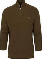 Swetry męskie - GANT sweter męski, Army Green, M - miniaturka - grafika 1