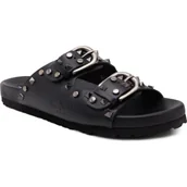 Klapki i japonki damskie - Pepe Jeans London Skórzane klapki OBAN ROCK - miniaturka - grafika 1