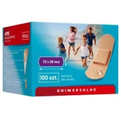 Apteczki i materiały opatrunkowe - SYNOPTIS PHARMA Plastry wodoodporne 72 mm x 25 mm APTEO, 100 sztuk - miniaturka - grafika 1