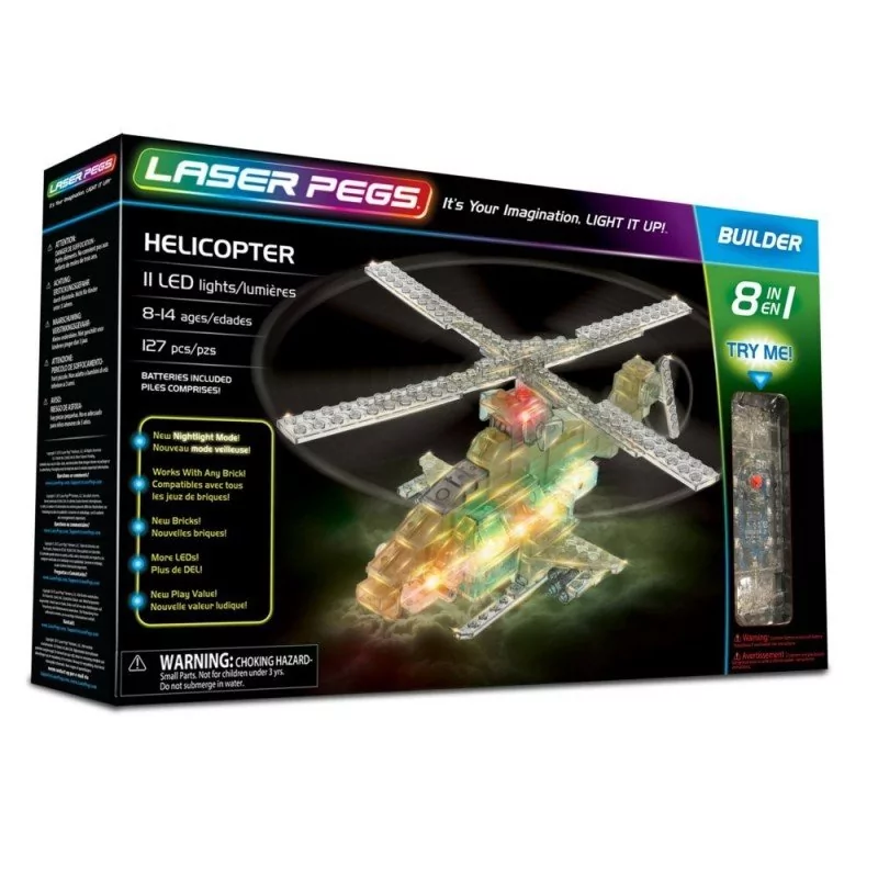 Laser Pegs 8 in 1 Helicopter GXP-614446