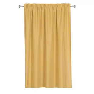 Zasłona z taśmą OXFORD 140 x 160 cm musztardowy - Zasłony - miniaturka - grafika 1