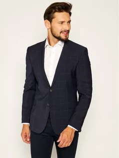 Garnitury - Strellson Marynarka 30018232 Granatowy Slim Fit - grafika 1