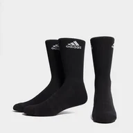 Skarpetki damskie - ADIDAS 3 PACK CREW SOCKS  CZARNY DZ9357 - adidas - miniaturka - grafika 1