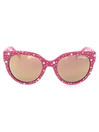 Okulary przeciwsłoneczne - Skechers Dziecięce okulary przeciwsłoneczne w kolorze różowo-białym - miniaturka - grafika 1