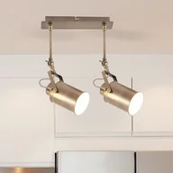 Lampy sufitowe - Rabalux Plafon LAMPA sufitowa PETER 5982 regulowana OPRAWA metalowa LISTWA reflektorki na wysięgniku tuby antyczny brąz 5982 - miniaturka - grafika 1