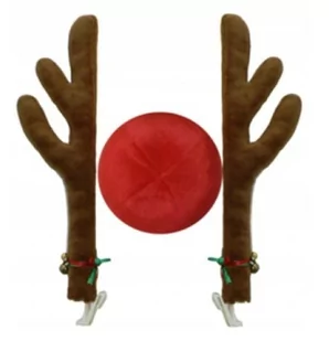 TG Dekoracja na samochód Rogi renifera z nosem - 1 kpl. TG53031 - Ozdoby bożonarodzeniowe - miniaturka - grafika 1