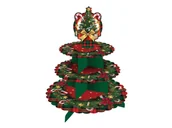 Dekoracje i nakrycia stołu na imprezę - Stojak patera na słodycze Choinka - 1 szt. - miniaturka - grafika 1