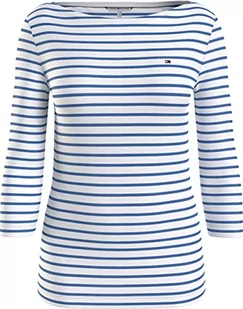 Tommy Hilfiger Koszula damska, Sky Cloud biały pasek, XXS - Koszule damskie - miniaturka - grafika 1