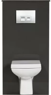 Stelaże i zestawy podtynkowe do WC - Zabudowa stelaża wc szara FOKUS - miniaturka - grafika 1