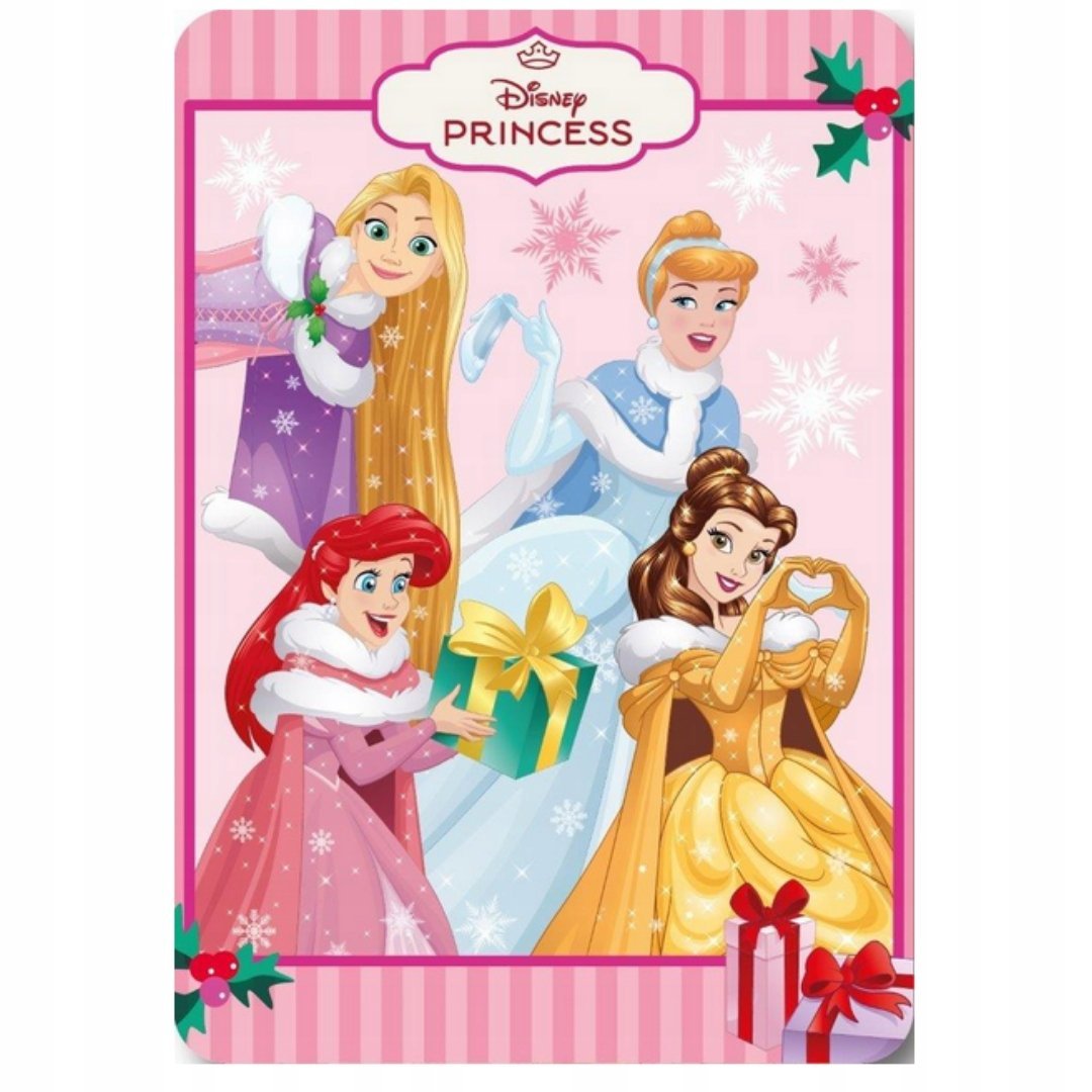 Księżniczki Koc Polarowy Miękki Kolorowy Motyw Bajkowy