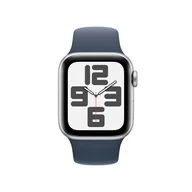 Elektronika OUTLET - Apple Watch SE GPS Koperta 40mm z Aluminium w kolorze Srebrnym z Paskiem sportowym w kolorze Sztormowego błękitu - rozmiar S/M - Outlet - miniaturka - grafika 1