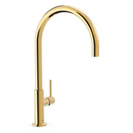 Baterie umywalkowe - Bateria umywalkowa nablatowa Tres Study złoty połysk 26290401OR - miniaturka - grafika 1