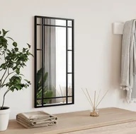Lustra - Lustro ścienne czarne 30x60 cm prostokątne żelazo - miniaturka - grafika 1