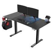 Biurka gamingowe - Biurko gamingowe LEVEL V2 niebieskie - miniaturka - grafika 1