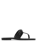 Klapki i japonki damskie - Kurt Geiger Japonki Kensington T-Bar Sandal 8651400109 Czarny - miniaturka - grafika 1