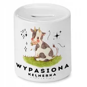 Skarbonki - Dla Kelnerki Skarbonka na Urodziny na Prezent z Nadrukiem ze Zdjęciem + Opakowanie na prezent (wzór 03) - miniaturka - grafika 1