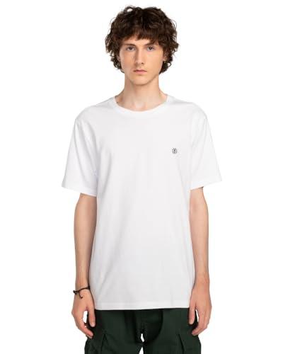 Element Dzianinowy top z krótkim rękawem Crail SS męski biały XL