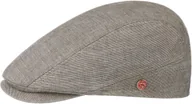 Czapki męskie - Płaski Kaszkiet Delian Ochroną UV by Mayser, beżowy, 61 cm - miniaturka - grafika 1