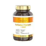 Witaminy i minerały - Noble Health Kurkuma i Piperyna + Imbir - suplement diety 60 kaps. - miniaturka - grafika 1
