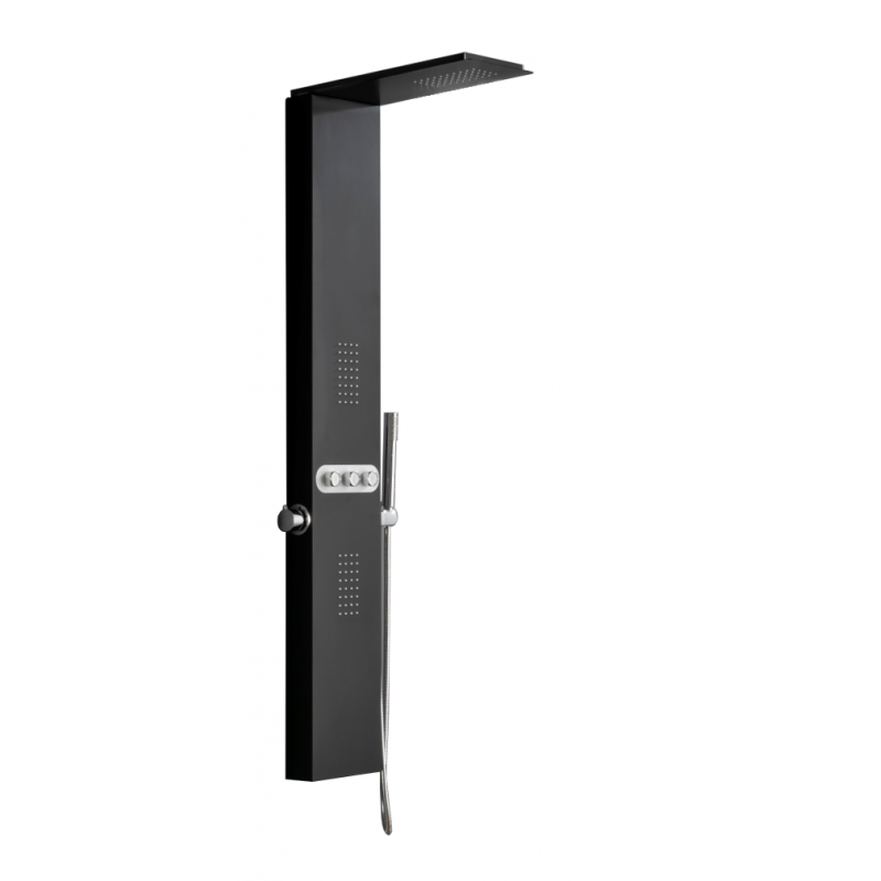 Mexen Omar panel prysznicowy, czarny - 7610-03-70