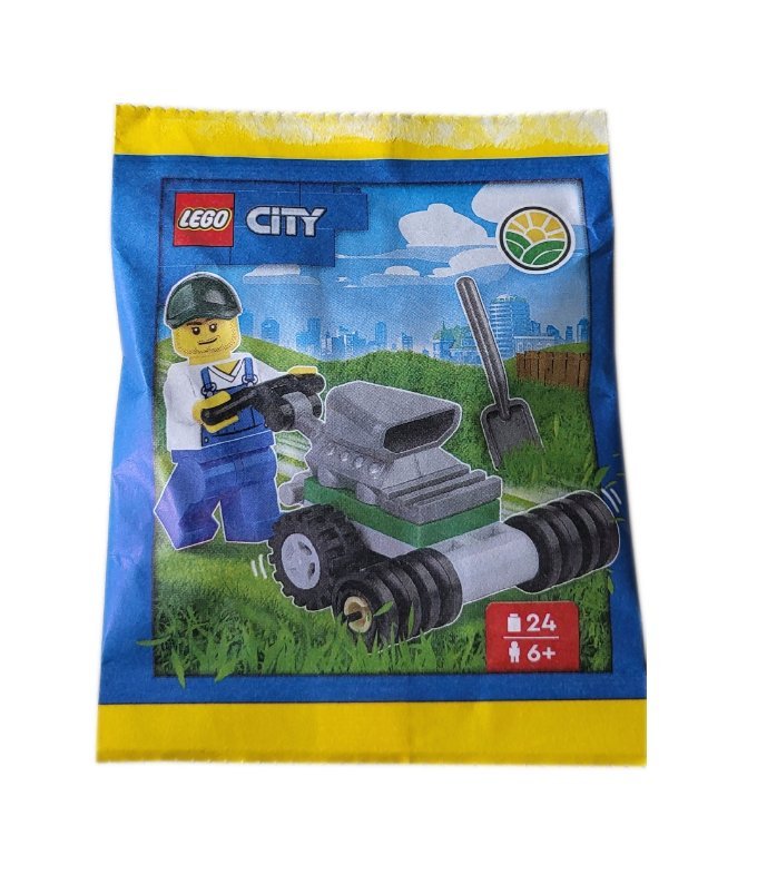LEGO City Zestaw - Farmer with Lawn Mower 952404 polybag klocki