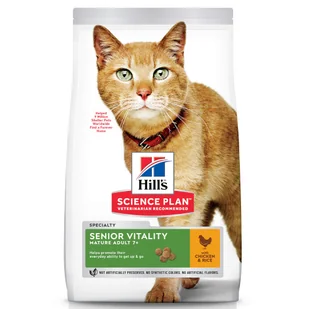 Hill's Science Plan Science Plan Mature Adult Senior Vitality, kurczak i ryż - 2 x 7 kg - Sucha karma dla kotów Hill's Science Plan Science Plan Mature Adult Senior Vitality, kurczak i ryż - 2 x 7 kg - Sucha karma dla kotów - miniaturka - grafika 1