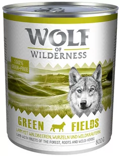 Wolf Of Wilderness 24 X 800 G - Green Fields - Jagnięcina - Mokra karma dla psów - miniaturka - grafika 3