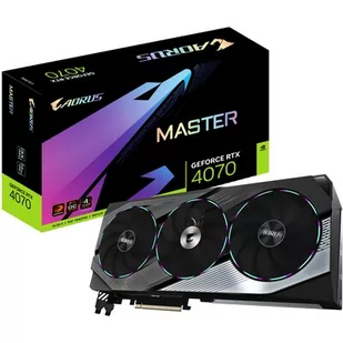 GIGABYTE Aorus GeForce RTX 4070 Master 12GB DLSS 3 GV-N4070AORUS M-12GD 1.0 - Karty graficzne - miniaturka - grafika 1