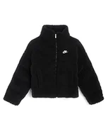Kurtki damskie - NIKE Damska kurtka City Sherpa, czarna/biała, M - miniaturka - grafika 1