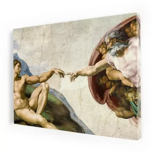 Art christiana Stworzenie Adama, obraz religijny na płótnie ACHC092 - Dewocjonalia - miniaturka - grafika 1