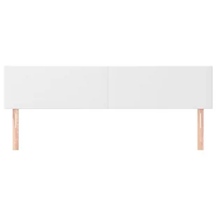 Lumarko Zagłówek do łóżka, 2 szt., biały, 90x5x78/88 cm, sztuczna skóra! - Inne meble do sypialni - miniaturka - grafika 4