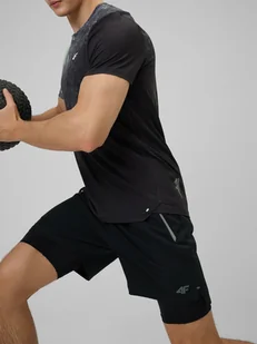 4F Spodenki treningowe szybkoschnące męskie - czarne XL - Spodenki męskie 4F Spodenki treningowe szybkoschnące męskie - czarne XL - Spodenki męskie - miniaturka - grafika 1