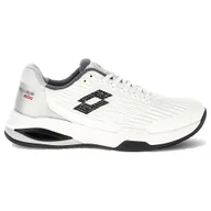 Buty sportowe męskie - Męskie buty tenisowe Lotto Mirage 200 II Clay All White/All Black/Asphalt EUR 42 - miniaturka - grafika 1