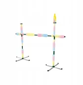 Zabawki zręcznościowe - B19N1 GRA ZRĘCZNOŚCIOWA RZUT DO CELU DYSKI 2w1 LED - miniaturka - grafika 1